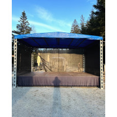 Střecha s pódiem 6x4m